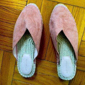 Pink Espadrille slip ons